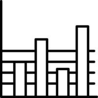 A graph with a circle in the middle and a mountain range in the background vector