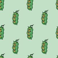 peas retro pixel art seamless pattern vector