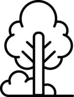 A tree with a trunk and branches vector