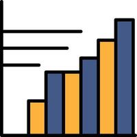 A graph with a circle in the middle and a mountain range in the background vector