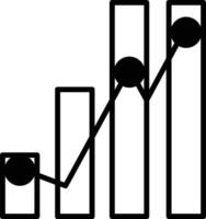 A graph with a circle in the middle and a mountain range in the background vector
