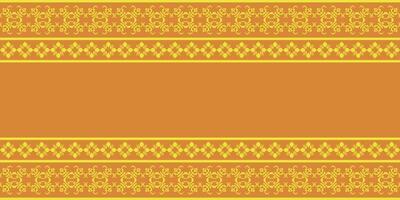 Elegant Textile Border with Floral Motif.Vintage Textile Border for Classic Designs.Colorful Textile Border with Geometric Patterns with copy space area vector