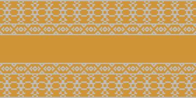 Elegant Textile Border with Floral Motif.Vintage Textile Border for Classic Designs.Colorful Textile Border with Geometric Patterns with copy space area vector