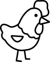 chicken with a hat on its head vector