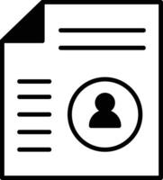 A clipboard with a picture of a person and a lock on it vector