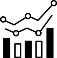A graph with a circle in the middle and a mountain range in the background vector