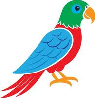 parrot isolated on white background vector