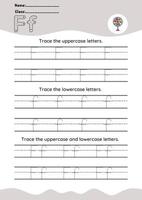 hand drawn letter tracing A TO Z for kids hand practicing vector