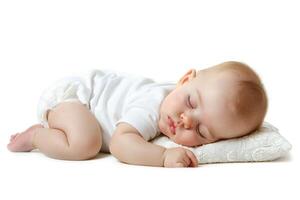 Baby on white photo