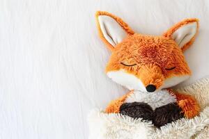 Animal Plush Pillow on White photo