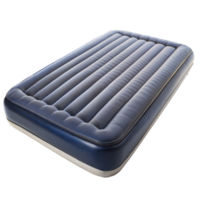 Comfortable inflatable air mattress for home and camping use png