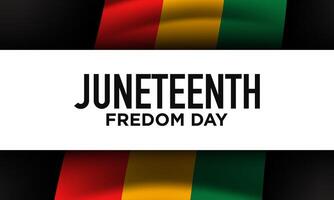 Juneteenth Freedom Day Background Design. vector