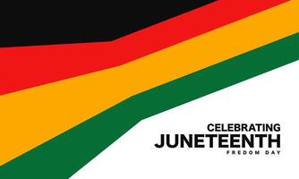 Juneteenth Freedom Day Background Design. vector