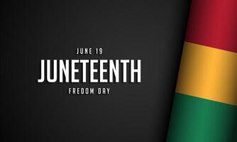 Juneteenth Freedom Day Background Design. vector