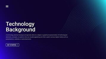Technology Abstract Background with Dots Connection. Modern abstract background inspired by modern technology trends. vector