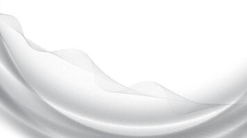 Abstract white and gray color, modern design stripes background with curve lines, wavy pattern. illustration. vector