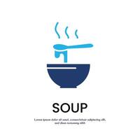 soup colored icon design good for web or mobile app vector