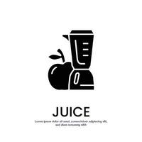 juice solid icon design good for web or mobile app vector