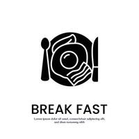 breakfast solid icon design good for web or mobile app vector