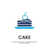 cake colored icon design good for web or mobile app vector