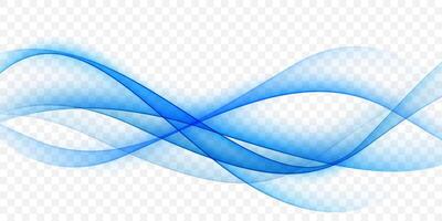 Blue waves abstract background, modern design, illustration vector