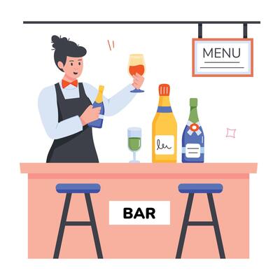 Event Celebrations Flat Character Icons
