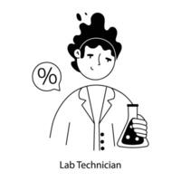 Bioengineering Hand Drawn Mini Illustrations vector