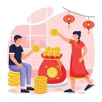 Depicting New Year Celebration vector