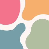 Minimal background with organic shape vector