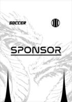 Jersey design template highquality for sublimation vector