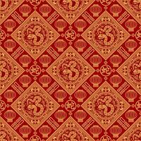 Seamless pattern happy chinese new year 2025 the snake zodiac sign with asian elements paper cut style on color background. vector