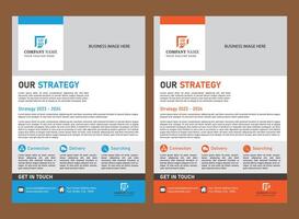 Marketing Flyer Design Template vector