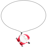 Santa Claus floating in the snow png