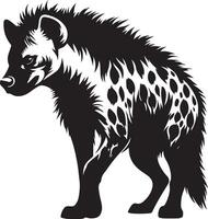 hyena silhouette illustration black vector