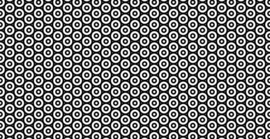 Abstract Round Shape Element Seamless Black White Pattern Background vector