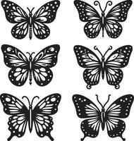 Set of Butterfly illustration vector