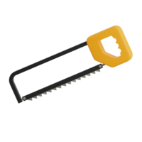 3D Render Hacksaw Icon Illustration. Isolated on Transparent background png