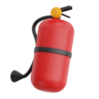3D-Rendering Fire Extinguisher Icon Illustration. Isolated on Transparent background png