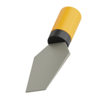 3D Render Chisel Icon Illustration. Isolated on Transparent background png