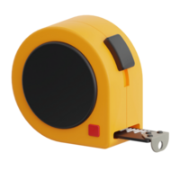 3D Render Measure Tape Icon Illustration. Isolated on Transparent background png