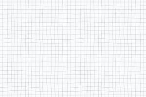 Grid curve striped seamless geometric pattern. White drawing squared background. Hand drawn gray mesh line texture vector