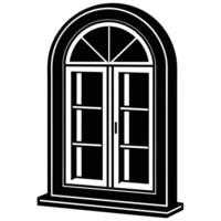 illustration of window and door, suitable for window fabrication logo and etc vector