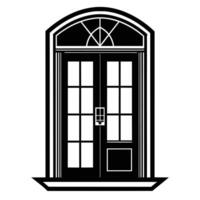 illustration of window and door, suitable for window fabrication logo and etc vector