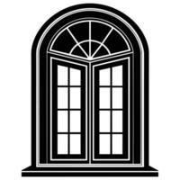 illustration of window and door, suitable for window fabrication logo and etc vector