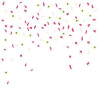 Confetti. Festive confetti in flat style on a white background. Background with colored confetti for cards, posters, background. vector