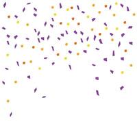Confetti. Festive confetti in flat style on a white background. Background with colored confetti for cards, posters, background. vector