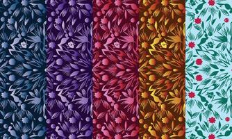 Elegant decorative floral pattern design. Colorful floral pattern suitable for background, texture, fabric, wrapping, textile, clothing, print or others. vector