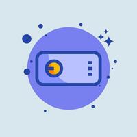 Project flat illustration. Multimedia signs illustration. vector