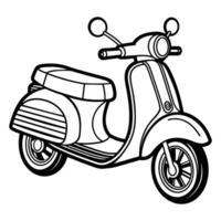 scooter isolated on white background. vector
