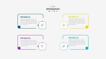 Three Step Infographic label design template with line icons. process steps diagram, presentations, workflow layout, banner, flow chart, info graph illustration. vector